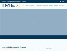 Tablet Screenshot of imex.impulsoexterior.net